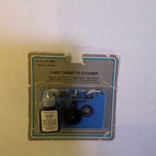 New Vintage Realistic 3-Way Cleaning Cassette 44-1163 Audio Tape Deck Cleaner