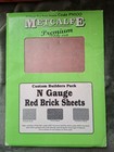 Metcalfe N Gauge Red Brick Sheets Code PN 100 Custom Builders Pack