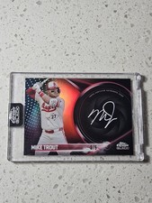 2026 Topps Chrome Black Mike Trout “Paint It” Auto /5 Angels SSP