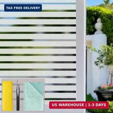 Niviy Frosted Window Film Privacy Window Sticker Non Adhesive Window Vinyl Film