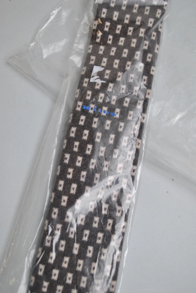 KITON SARTORIA NAPOLI CRAVATTA FATTA A MANO IMBUSTATA 280,00 PURO CACHEMIRE - Imagen 4 de 4