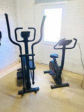 Reebok ONE GX60 Cross Trainer + ONE GB40 Exercise Bike Set, LCD Calorie 125kg