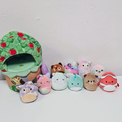 Squishmallows Squishville Konvolut 10 Mini Tiny 2'' Stofftiere Konvolut Baumhaus