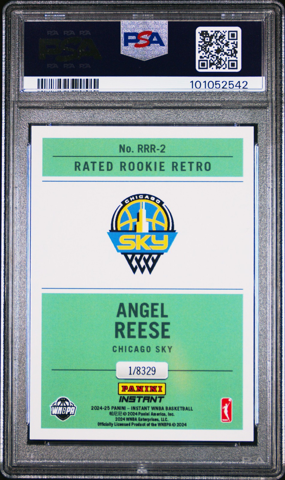 PSA 10 Angel Reese 2024 Panini Instant #RRR2 Rated Rookie Retro Rookie Card view 2