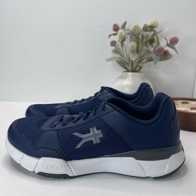 Kuru Quantum 2.0 Walking Comfort Sneaker Navy/White Men 10.5 Medium NWOB
