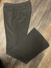 Tahari Flare Leg Career Dress Pants, Trousers. Gray, Women's Size 6