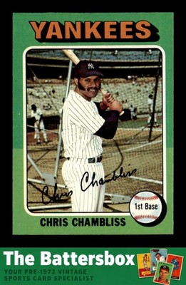 1975 Topps #585 Chris Chambliss   NM/NM+ X3734582