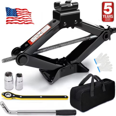 #ad 2.5 Ton Scissor Jack Kit Quick Lift for Tire Change Compatible with Car Auto SUV $22.99