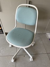 IKEA Orfjall Adjustable Height Children's Swivel Desk Chair Metal Frame