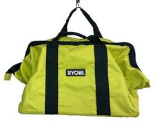 SET OF 2 RYOBI Green Wide Mouth Collapsible Contractor Tool Bags Tool Bag Canvas