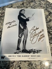 Wwe Brutus Beefcake Original 1988 Promo Photo Autographed Wrestling Signed.