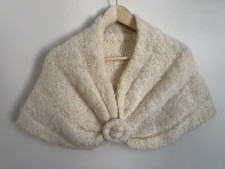 VINTAGE 50'S 60'S Stole Shawl  Wrap Caplet  HANDMADE Prom Wedding S/M/L