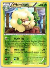 Whimsicott 15/149 Rare Boundaries Crossed Pokemon Reverse Holo Near Mint