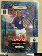 2026 Panini Prizm World Cup Monopoly Four Corners Blue Wave-Zinedine Zidane