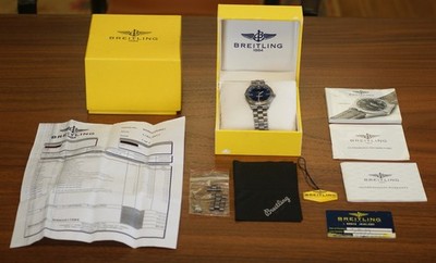 Breitling Aerospace E56062 Titanium Analog Digital Watch FULL SET Box Papers