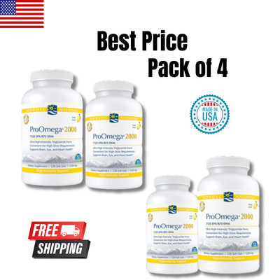 Nordic Naturals ProOmega 2000 High Potency Omega 3 Soft Gels US Stock