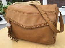 Radley Tan Leather Flap Over Medium Shoulder Bag Inc Dangle Set