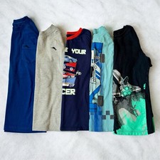 Boys Sz 7 Shirts Short Sleeves Carter  s Tommy Bahama Blue Car Space 5 T-Shirts