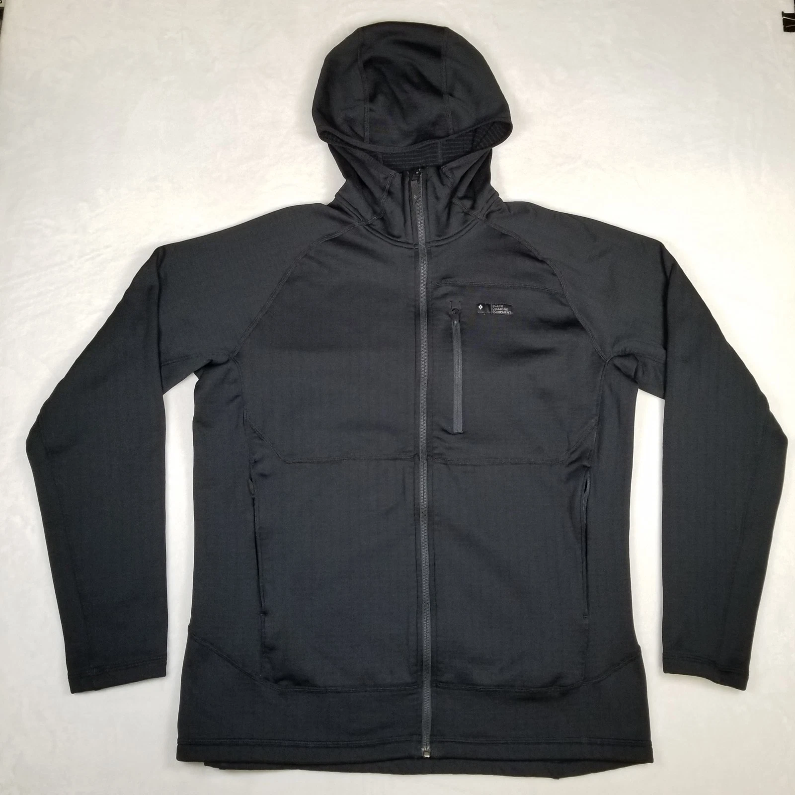 Black Diamond Equiptment Men's Full Zip Hoodie Size Large Black Classic Comfort
Opens in a new windo