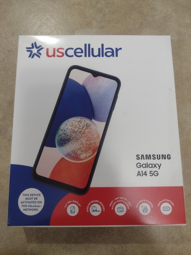 Samsung Galaxy A14 5G - 64 GB - Black (U.S. Cellular) - Picture 1 of 5