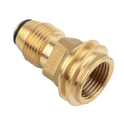 Propane LP TANK POL Service Valve To QCC Outlet Brass Adapter Part Camping Outdo