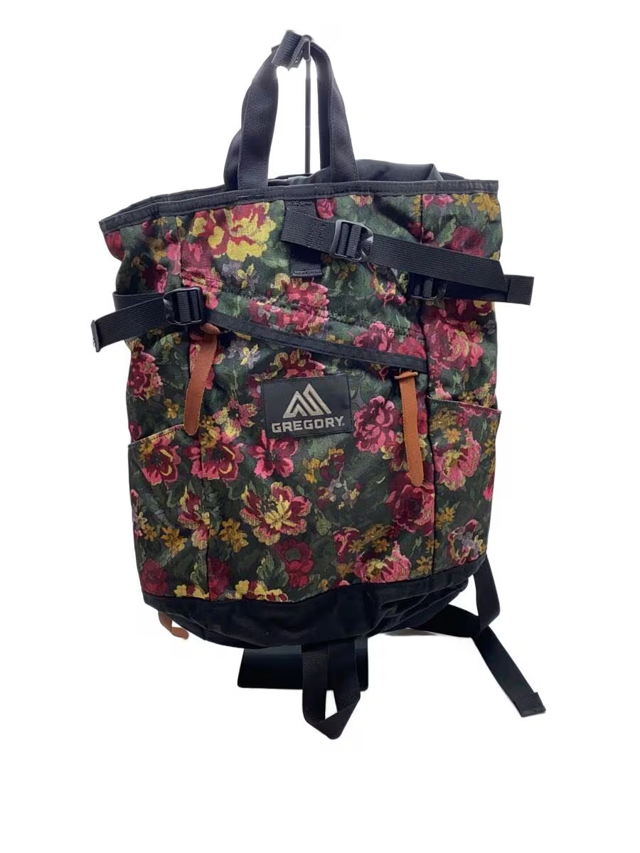 GREGORY Polyester Backpack, Multicolor Floral Pri… - image 1