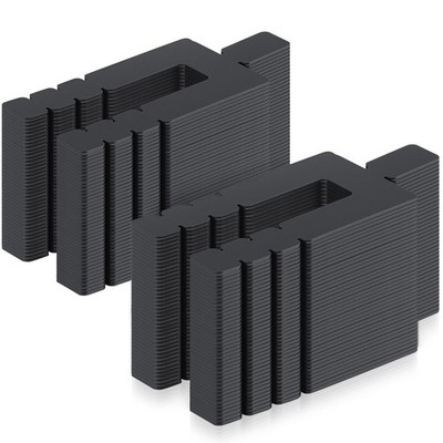 250 Pcs 1/16'' x 3-1/2'' Stack Shims Bulk Stackable Black Shims for Windows & D...