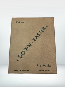 Vintage Down-East Sportscraft Single Clamp Adjustable Fishing Rod Holder Maine.