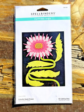 Spellbinders Colorful Burst Flower Cutting Die Set  10 Dies  New