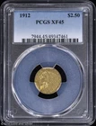 1912 $2.50 Gold Indian Head Quarter Eagle PCGS XF 45
