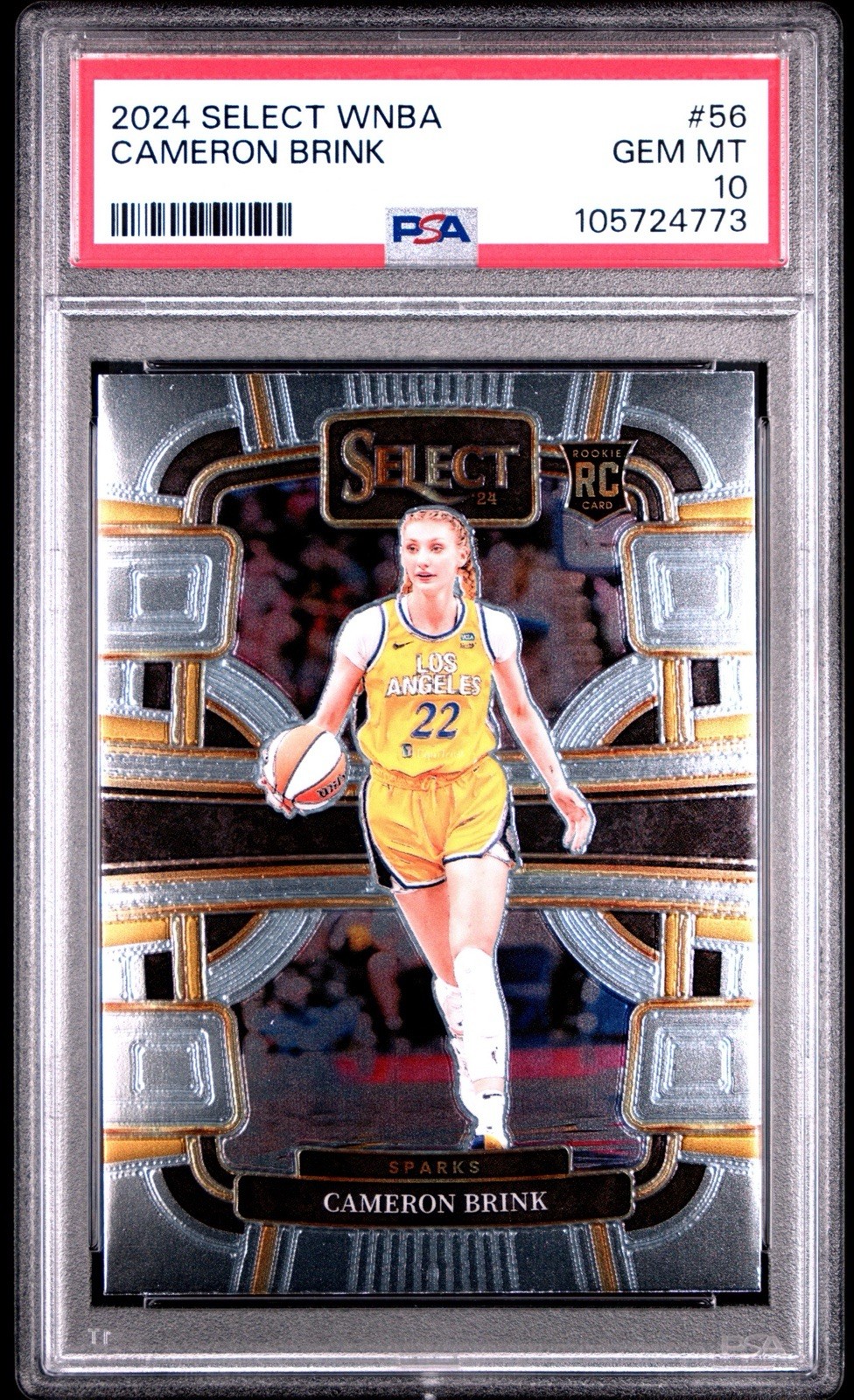 2024 Panini Select WNBA Cameron Brink Rookie Concourse PSA 10 #56