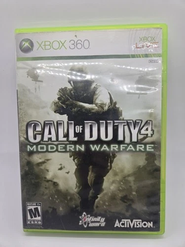 Call of Duty 4: Modern Warfare (Xbox 360, 2007) – Case + Manual Only – No Disc