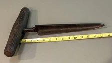 Antique Vintage Barrel Cooper TOOL Cork Keg Bung Drill Reamer Cutter Hand Forged