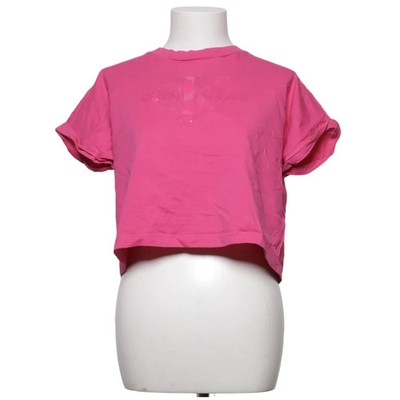 Calvin Klein Jeans, Crop Top, Größe: XS, Pink, Baumwolle, Einfarbig, Damen #sqx