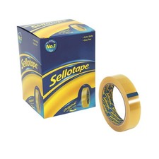 Sellotape Original Golden, Multi-Purpose Clear Tape for Household Objects, Clear