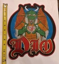 Dio Sacred Heart Woven Backpatch Burgandy Color Border