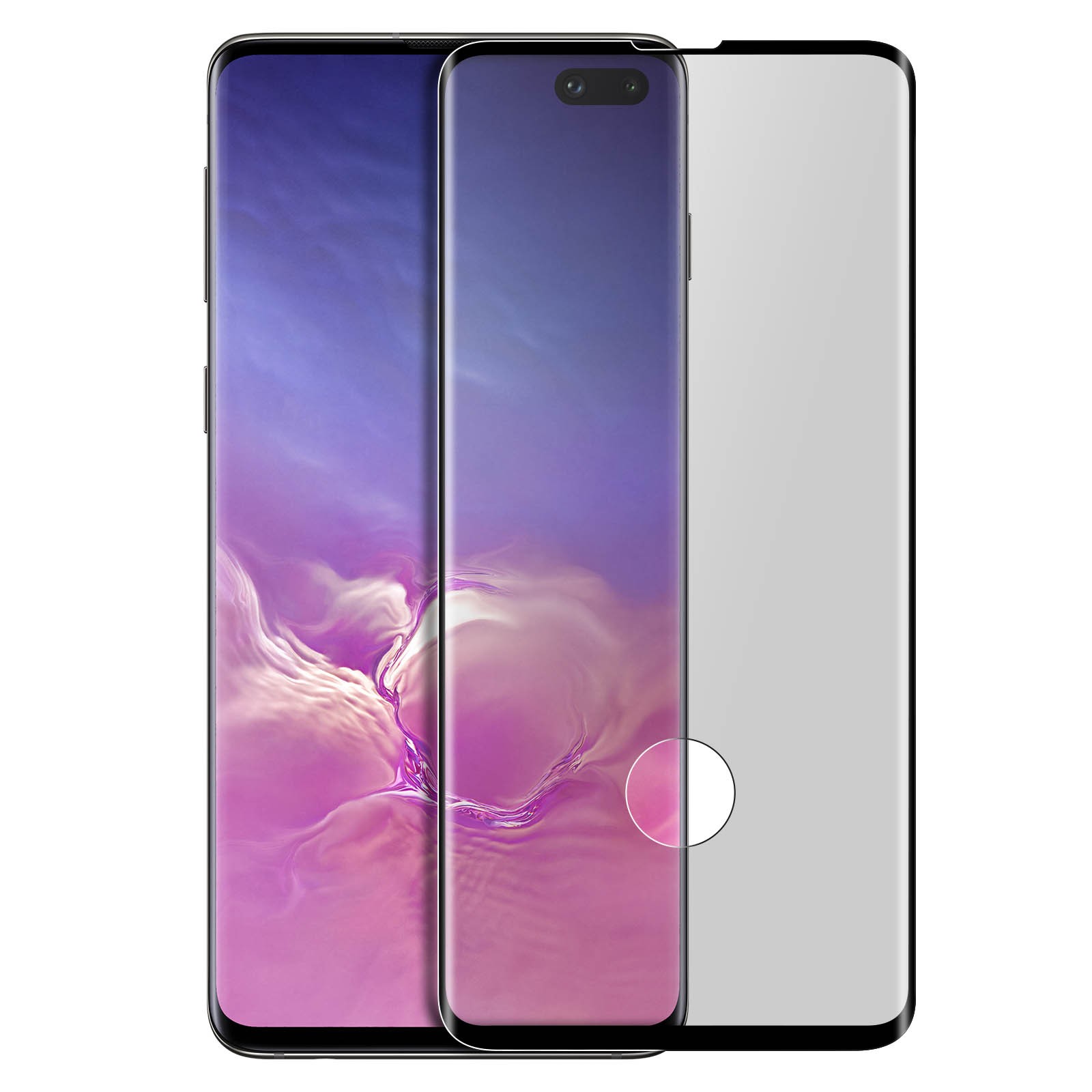 Film protecteur Galaxy S10 Plus en verre trempé pour les déplacements