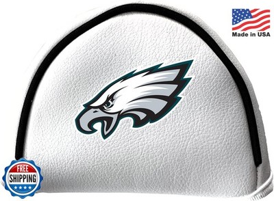 Team Golf NFL Mallet Putter Cover White Hook-and-Loop Closure