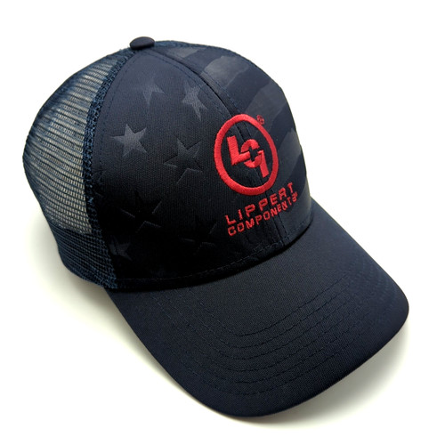 Lippert Components hat blue adjustable snapback cap