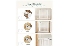 Babelio Baby Gate for Doorways and Stairs, 26"-40" Auto Close