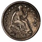 1855 Seated Liberty Half Dime H10C Raw