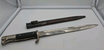 Old Vtg 1895  Mauser Weyersberg Soligen F5247 Bayonet Knife Blade W/Scabbard
