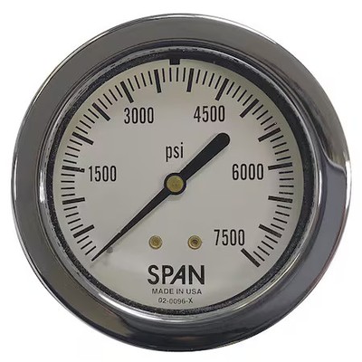Thuemling Lfp-Scba-7500 Panel-Mount Pressure Gauge,  0 To 7, 500 Psi,  2 1/2 In