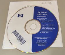 HP Deskjet 940c Series Printer Driver Software CD v3.4 Windows Mac 2001