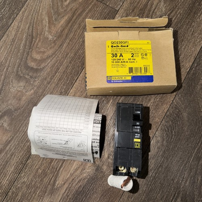 #ad Square D QO230GFI 30A 2 Pole GFCI Circuit Breaker BRAND NEW IN BOX $87.00