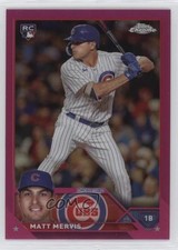 2023 Topps Chrome Update Magenta Refractor 84/399 Matt Mervis #USC112 03ou