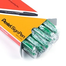 Pentel of America, Ltd S520D Sign Pens, Fiber Tip, Bold Office Product