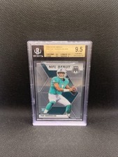 Tua Tagovailoa NFL Debut Rookie Card 2020 Mosaic Beckett 9.5!. rookie card picture