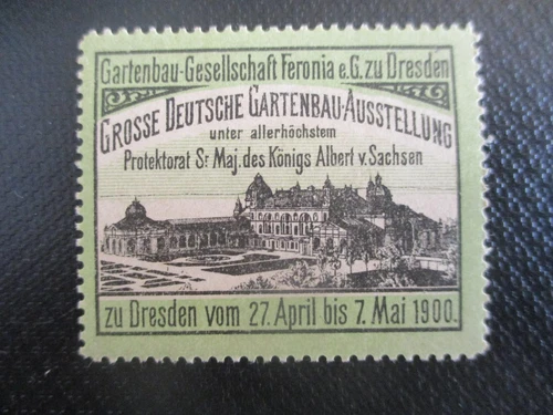 (12593) Advertising Stamp - Horticultural Exhibition Dresden 1900