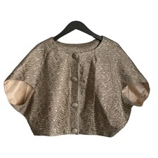 Nwt Elizabeth Gillett Top - Designer Crop Jacket - Size Large